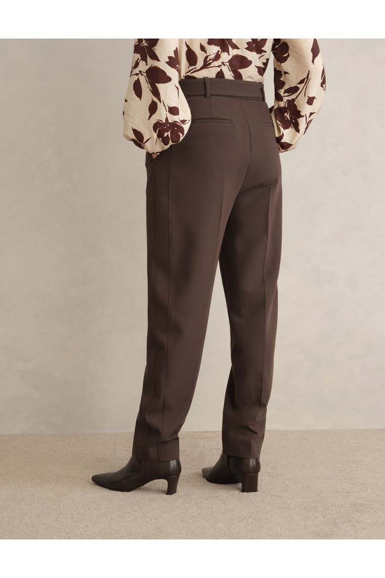 Trina High-Waist Barrel Trousers, Alternate, color, Deep Brown