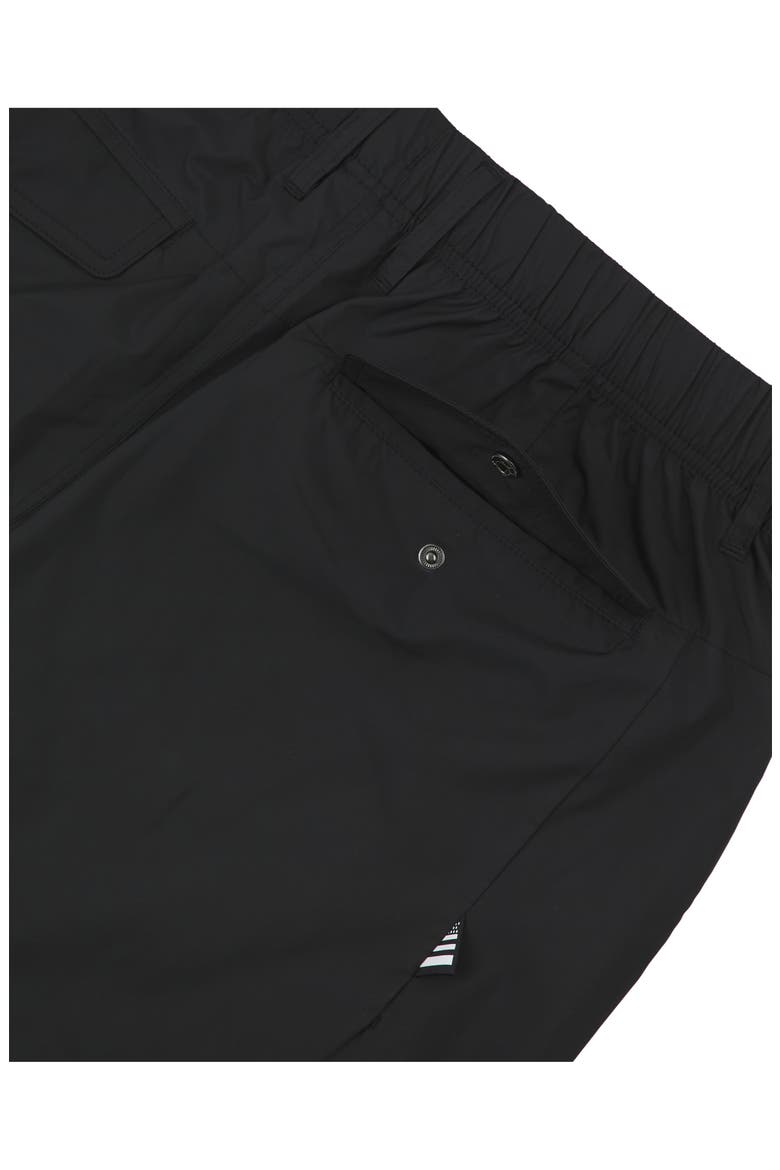 Logo Reflective Track Shorts, Alternate, color, BLACK