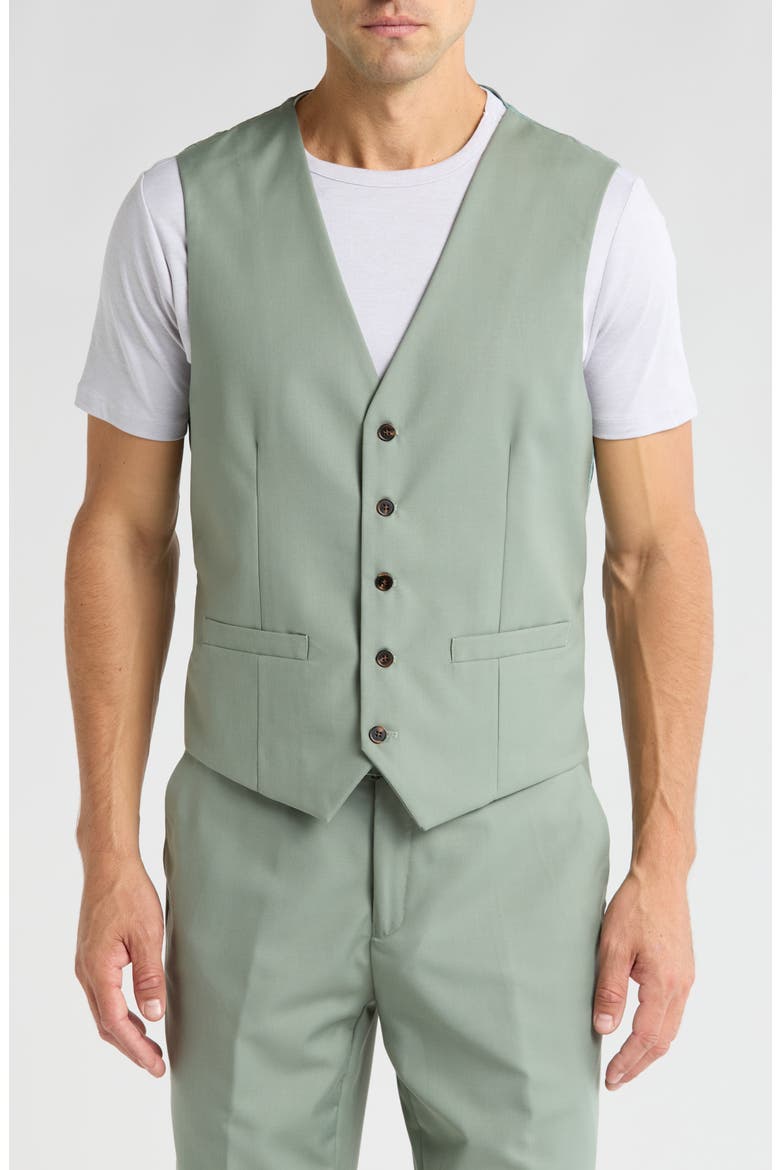 Premium Slim Fit 3-Piece Suit, Alternate, color, SAGE