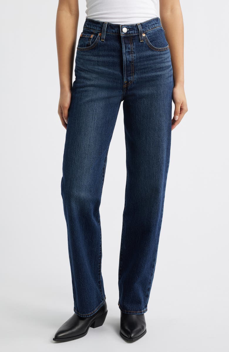 Levi's<sup>®</sup> Ribcage High Waist Straight Leg Jeans, Main, color, Apply Now