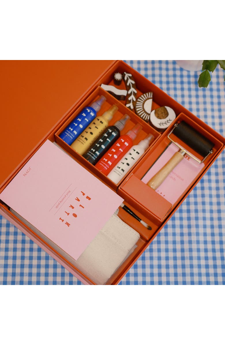 JOYN Block Printing Kit - Cosmic Print Tote Bag, Alternate, color, Cosmic Print