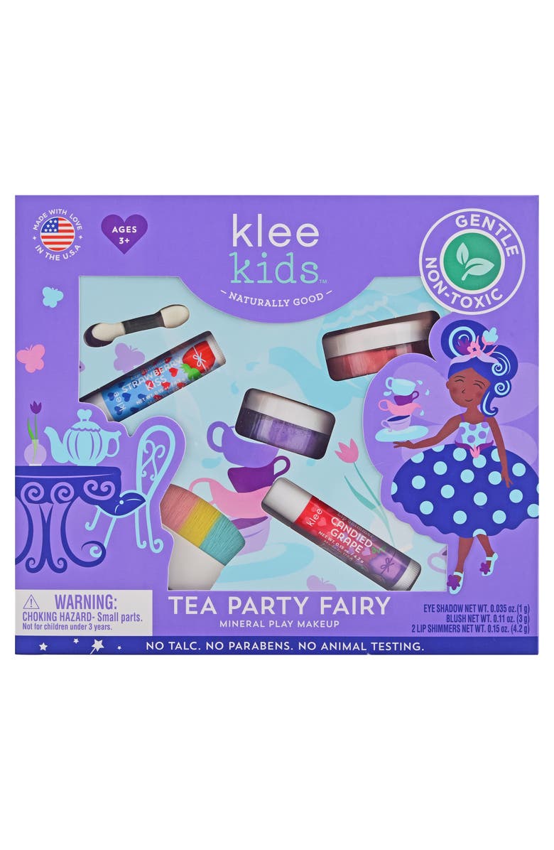Klee Naturals Tea Party Fairy - Kids' Loose Powder Mineral Play Makeup Kit, Alternate, color, Multi