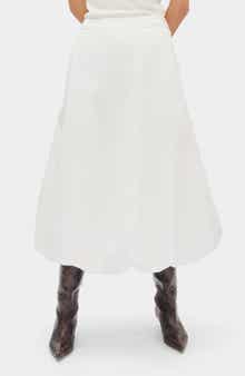 Nola Organic Cotton Bubble Midi Skirt