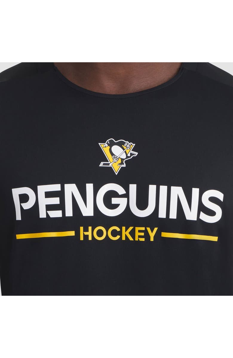 FANATICS Men's Fanatics Black Pittsburgh Penguins Authentic Pro Rink Tech T-Shirt, Alternate, color, Black