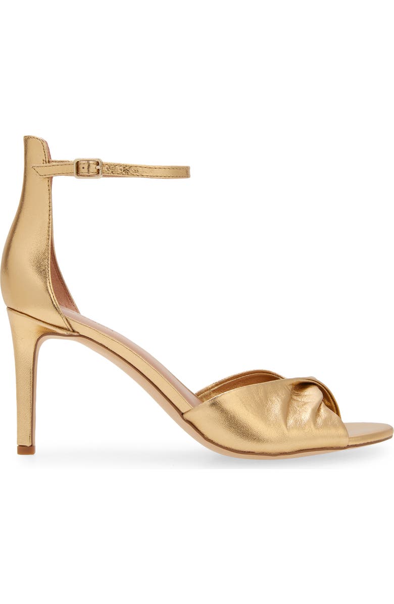 Nordstrom Anders Ankle Strap Sandal, Alternate, color, Gold Metallic