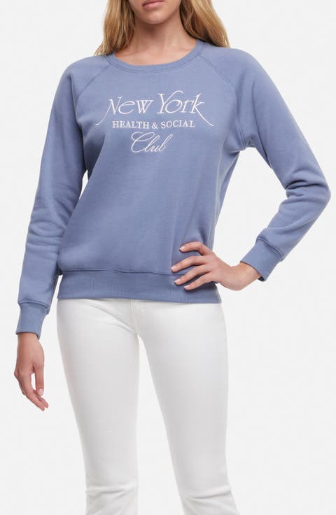 Keely NYC Health Embroidered Graphic Sweatshirt