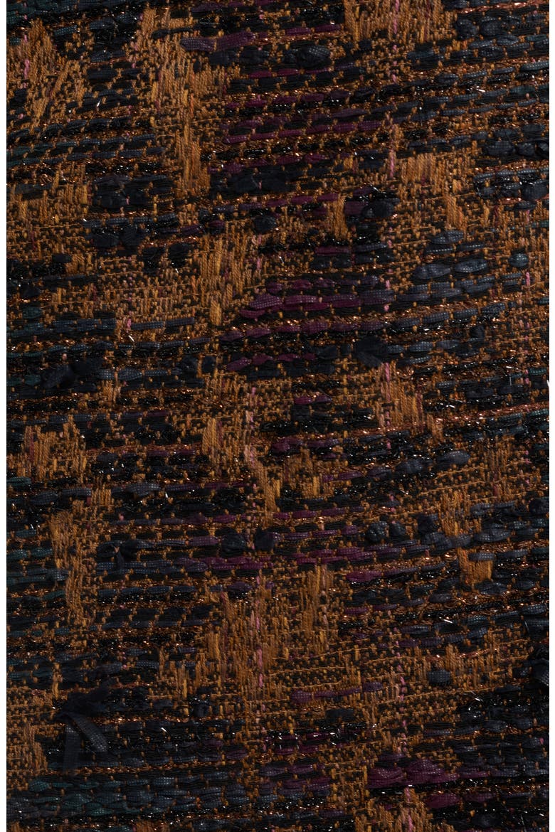 Olsen Tweed Midi Skirt, Alternate, color, BROWN MULTI