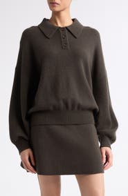 Lisa Yang Etta Cashmere Polo Sweater