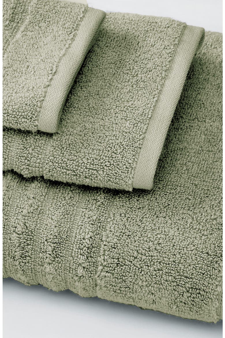 Combed Cotton 4-Pack Bath Towels, Alternate, color, EUCALYPTUS