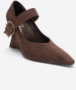 Prologue Shoes Lyons Buckled Wedge Pump