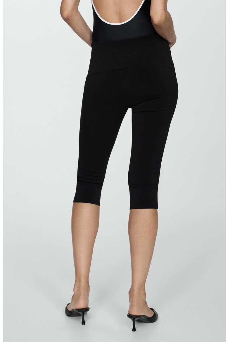 Tiberio Capri Leggings, Alternate, color, BLACK