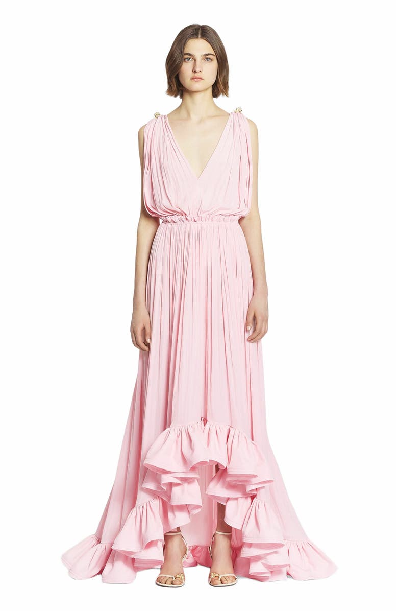 Lanvin Long Dress With Ruffles, Main, color, 