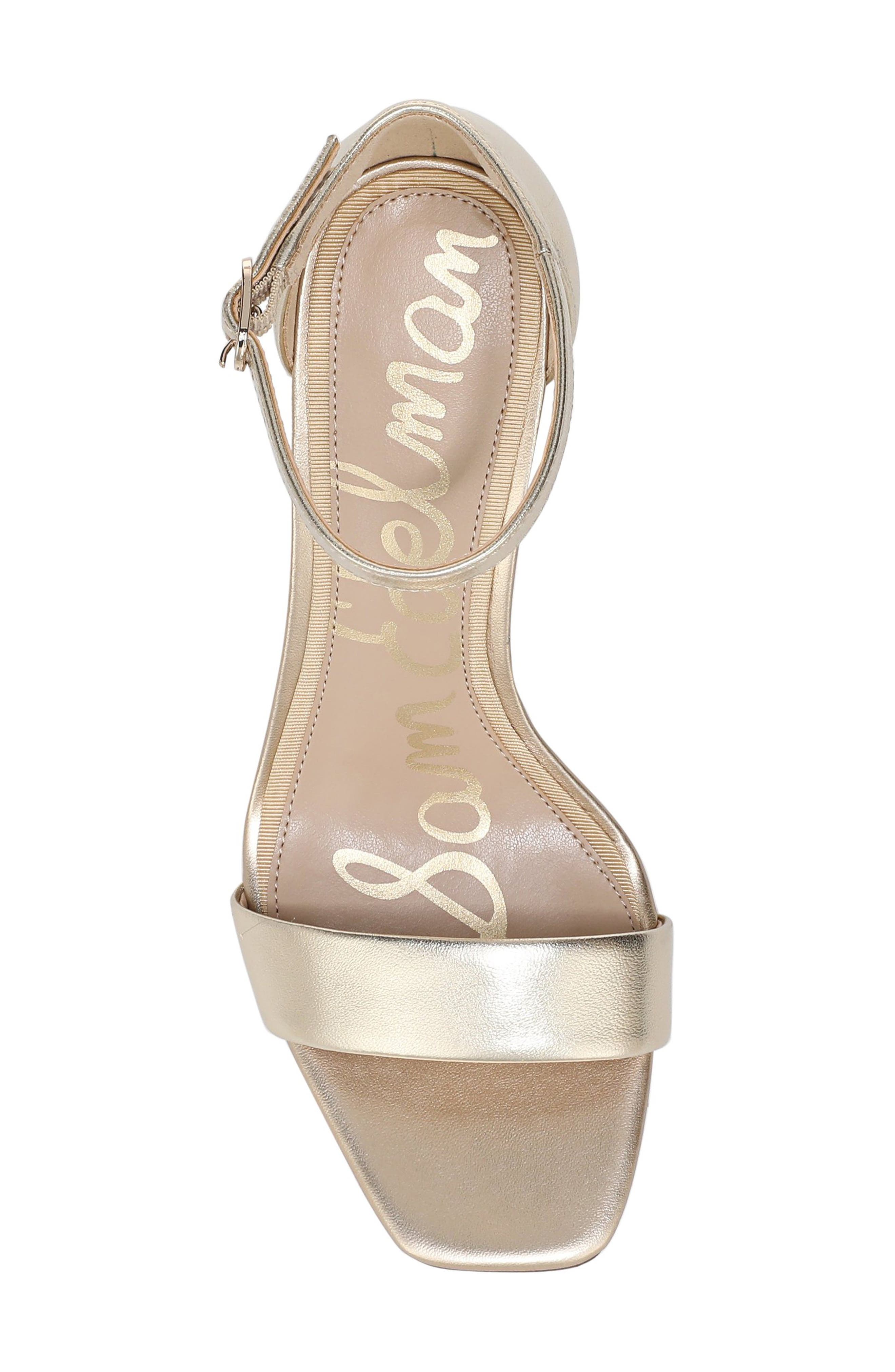 Daniella Ankle Strap Sandal, Alternate, color, MOLTEN GOLD