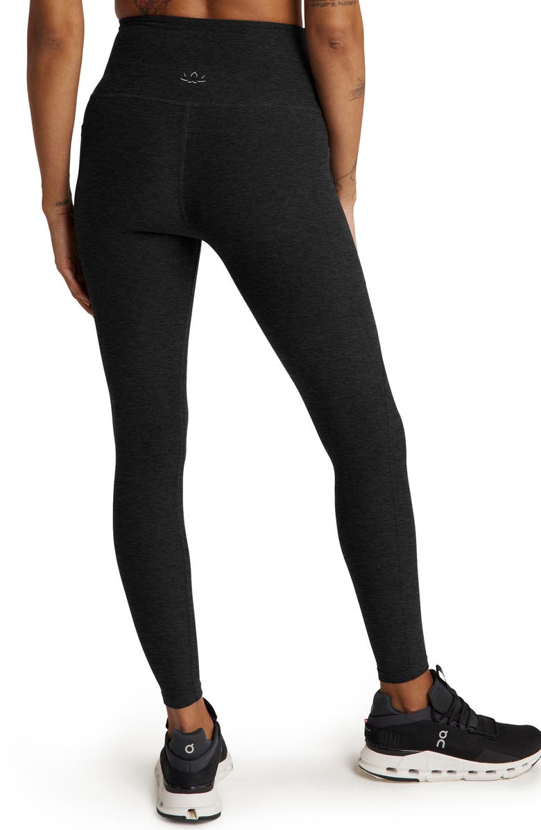 Beyond Yoga Everyday Space Dye High Waist Pocket Leggings, Alternate, color, Darkest Night
