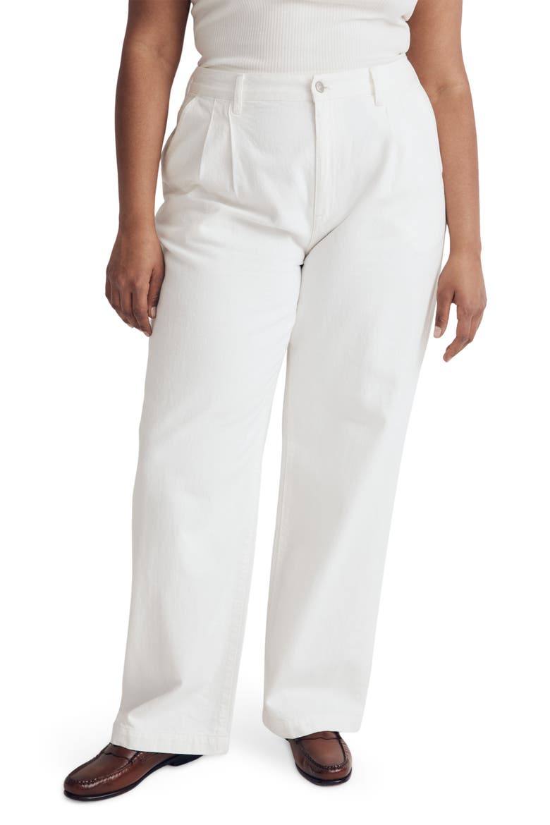 The Harlow Wide Leg Jeans, Alternate, color, TILE WHITE