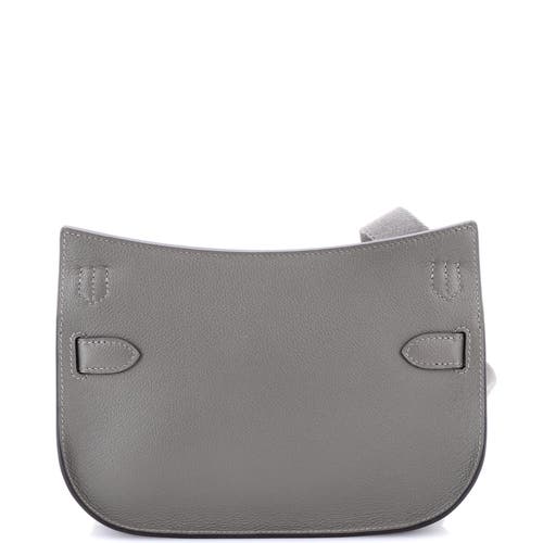 Pre-owned Hermes Hermes Jypsiere Bag Evercolor Mini In Gray