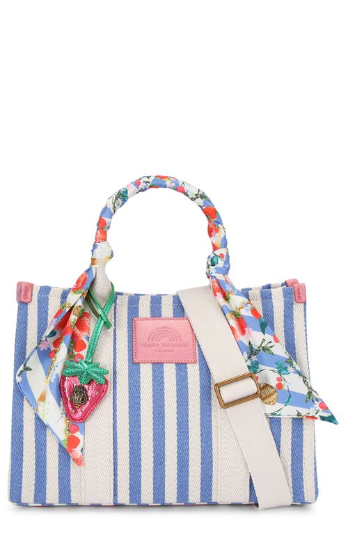 Kurt Geiger London Southbank Patchwork Denim Tote In Open Blue