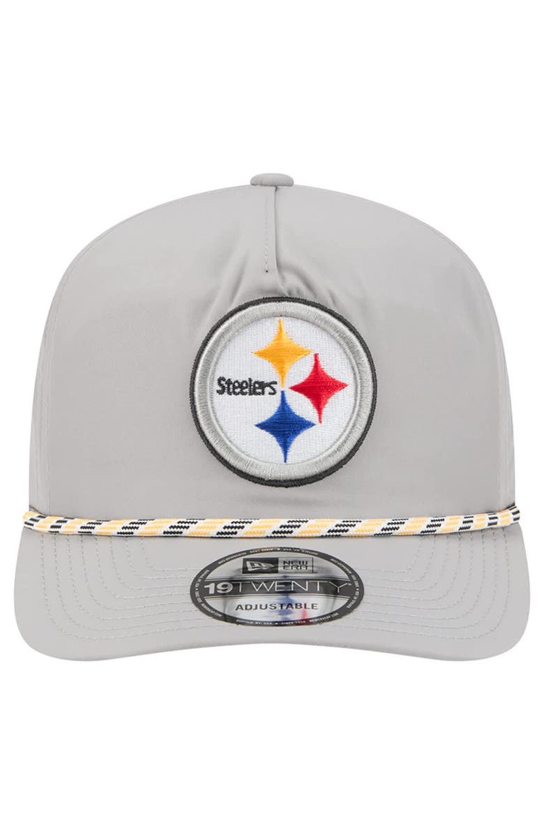 New Era Men's New Era Gray Pittsburgh Steelers Rope 19TWENTY Hat, Alternate, color, Gray