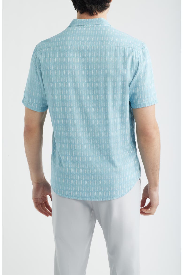 Beachley Short Sleeve Button-Up Shirt, Alternate, color, MALIBLU