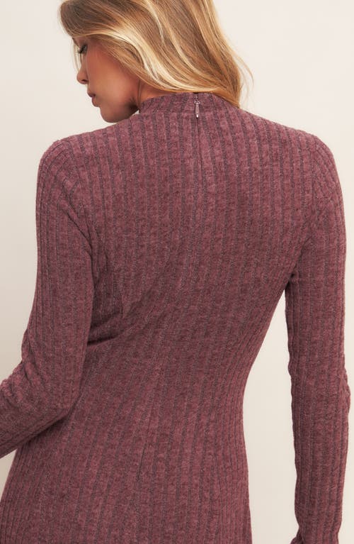 Flying Tomato Ribbed Midi Dress In Burgundy