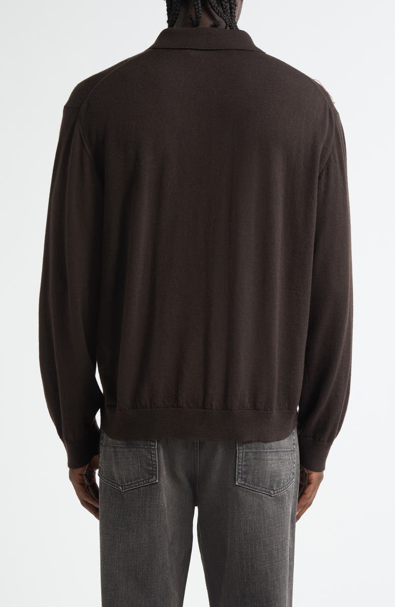 OUR LEGACY Evening Polo Argyle Wool Cardigan, Alternate, color, Pub Argyle Fine Wool