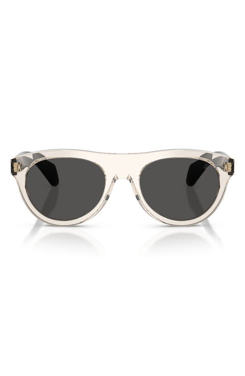 53mm Splash Oval Sunglasses