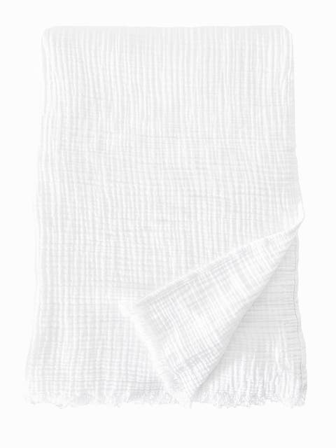 Crinkled Turkish Cotton Oversized Cuddle Blanket