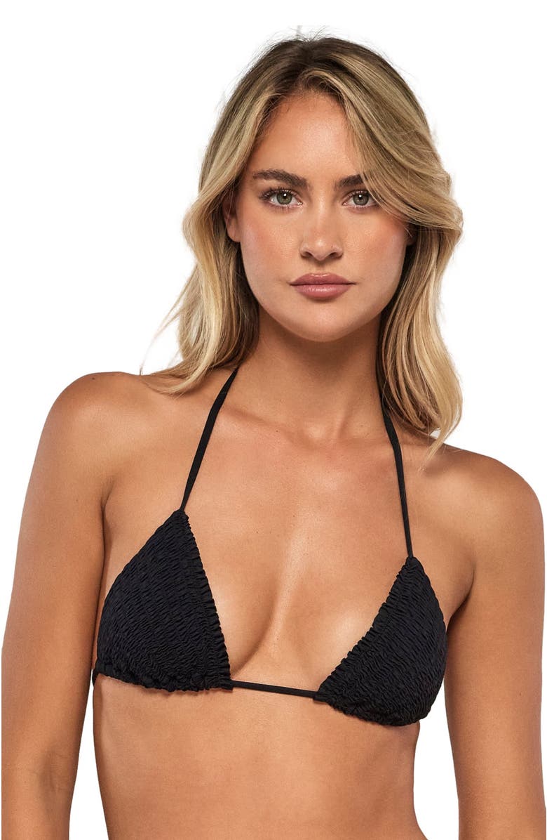 Swim Systems Kali Triangle Bikini Swimsuit Top, Alternate, color, Black