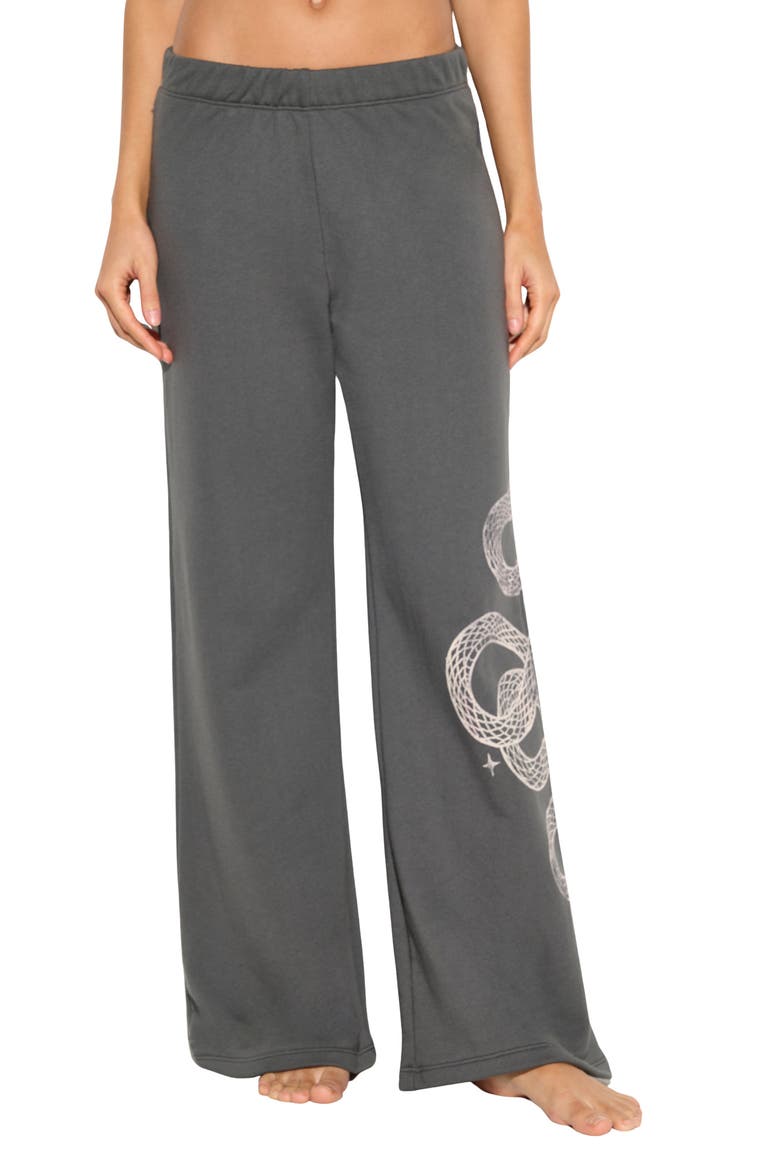 Astral Snake Nicks Wide Leg Pants, Main, color, VINTAGE BLACK