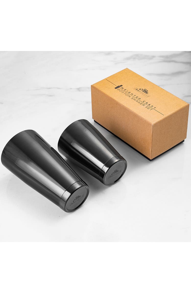 A Bar Above Black Boston Cocktail Shaker Set, Weighted, Alternate, color, Black