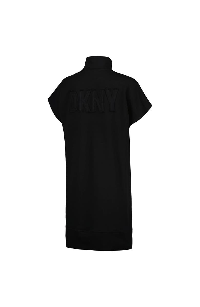 DKNY SPORT Women's DKNY Sport Black Los Angeles Dodgers Emily Quarter-Zip Sneaker Dress, Alternate, color, 