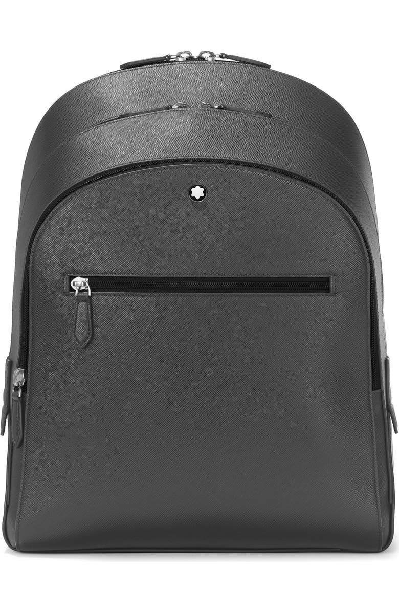 Montblanc Medium Sartorial Leather Backpack, Main, color,