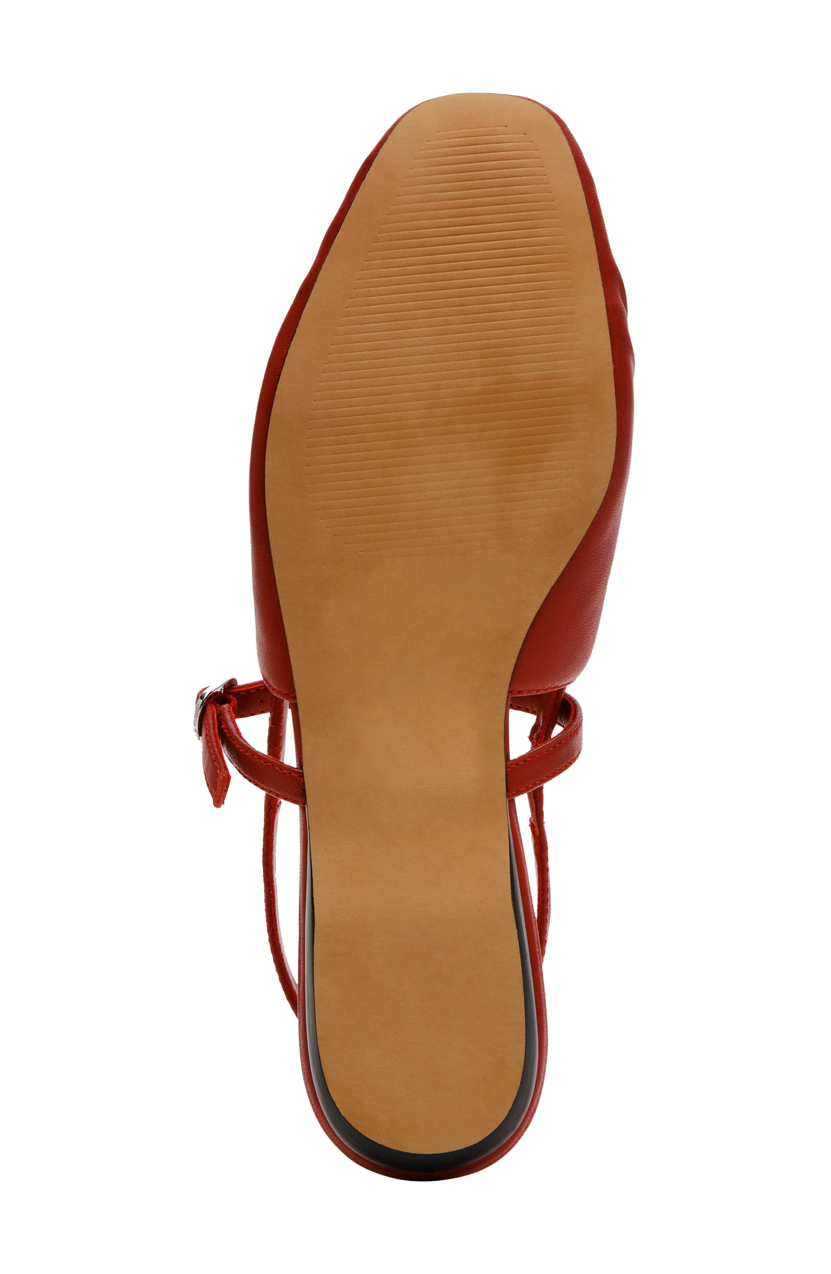 Garson Mary Jane Slingback Flat, Alternate, color, RED LEATHER