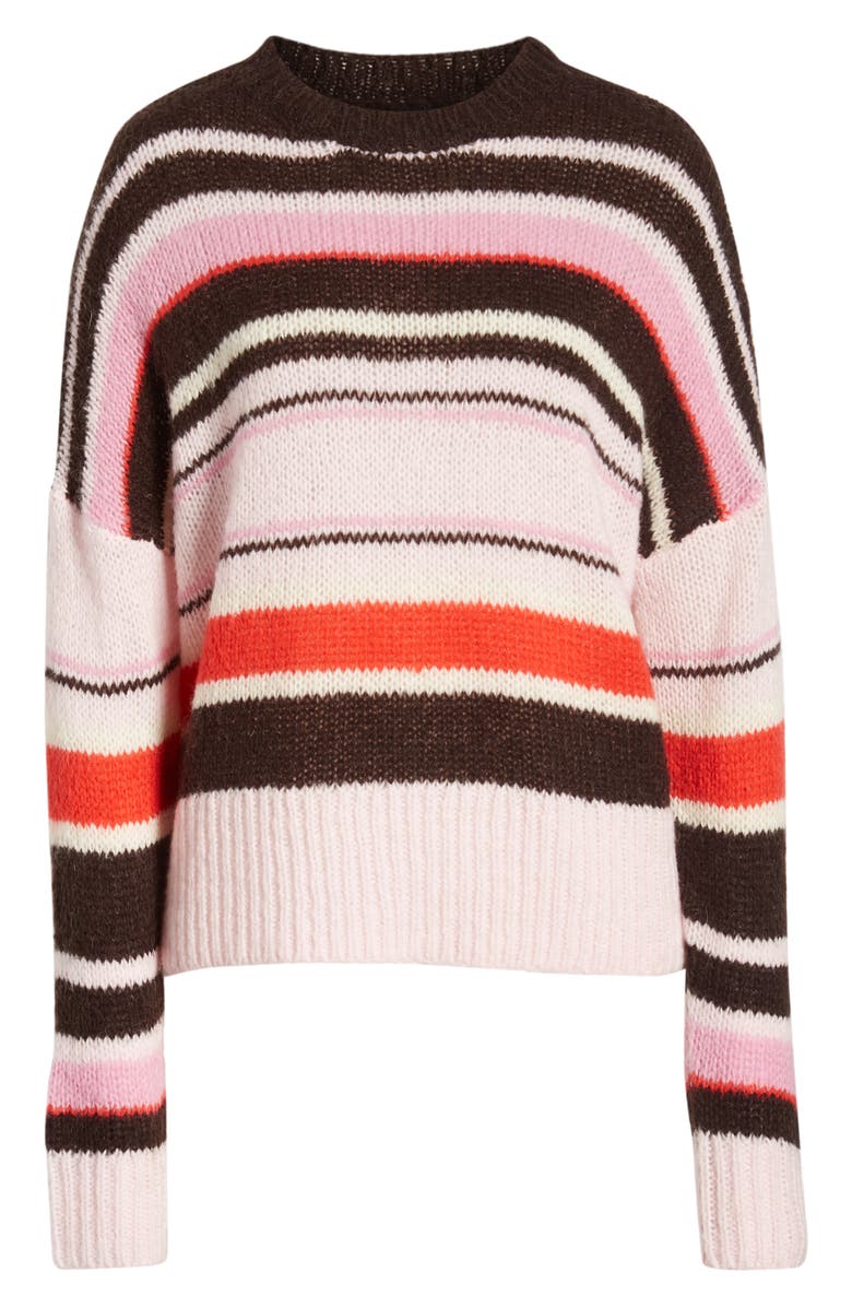 Something Navy Stripe Sweater, Alternate, color, 
