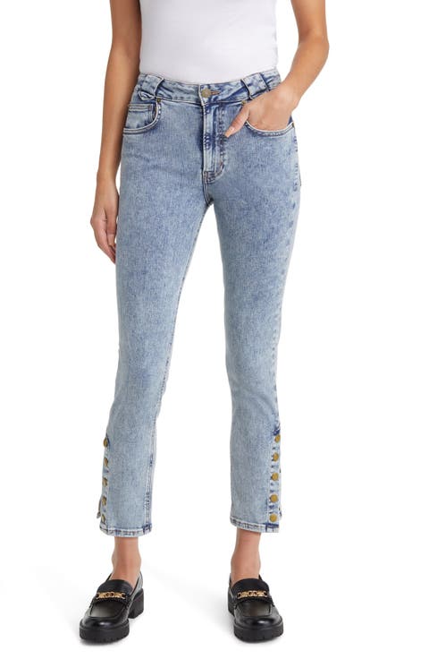 The Snapped Denim Leggings (Esther)