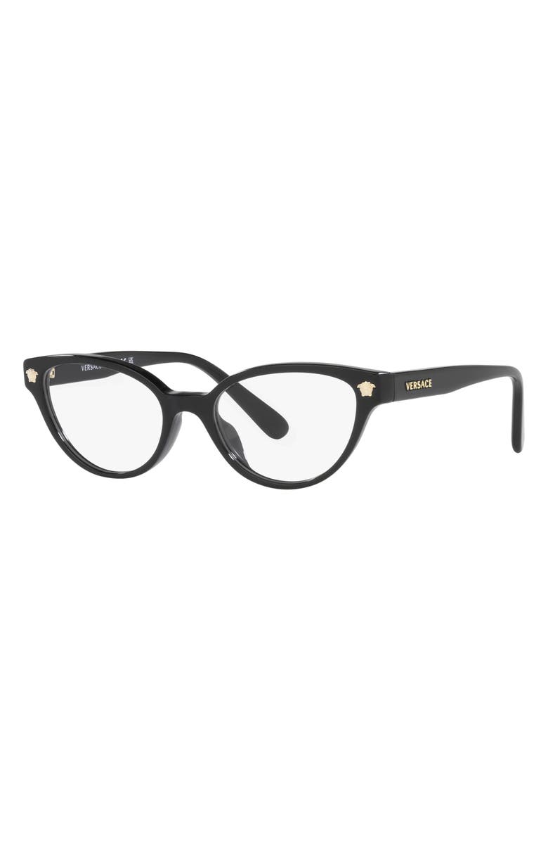 Versace Kids' 47mm Cat Eye Optical Glasses, Alternate, color, 
