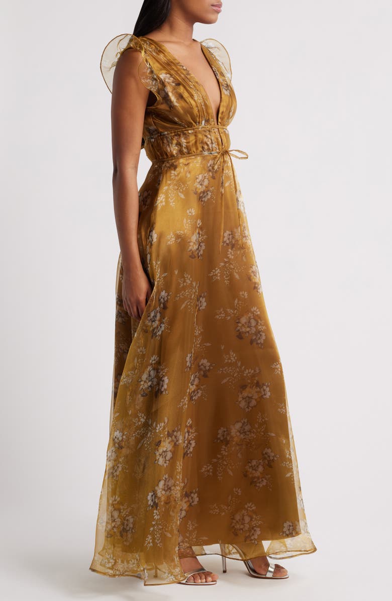 Lulus Eliza Organza Gown, Alternate, color,