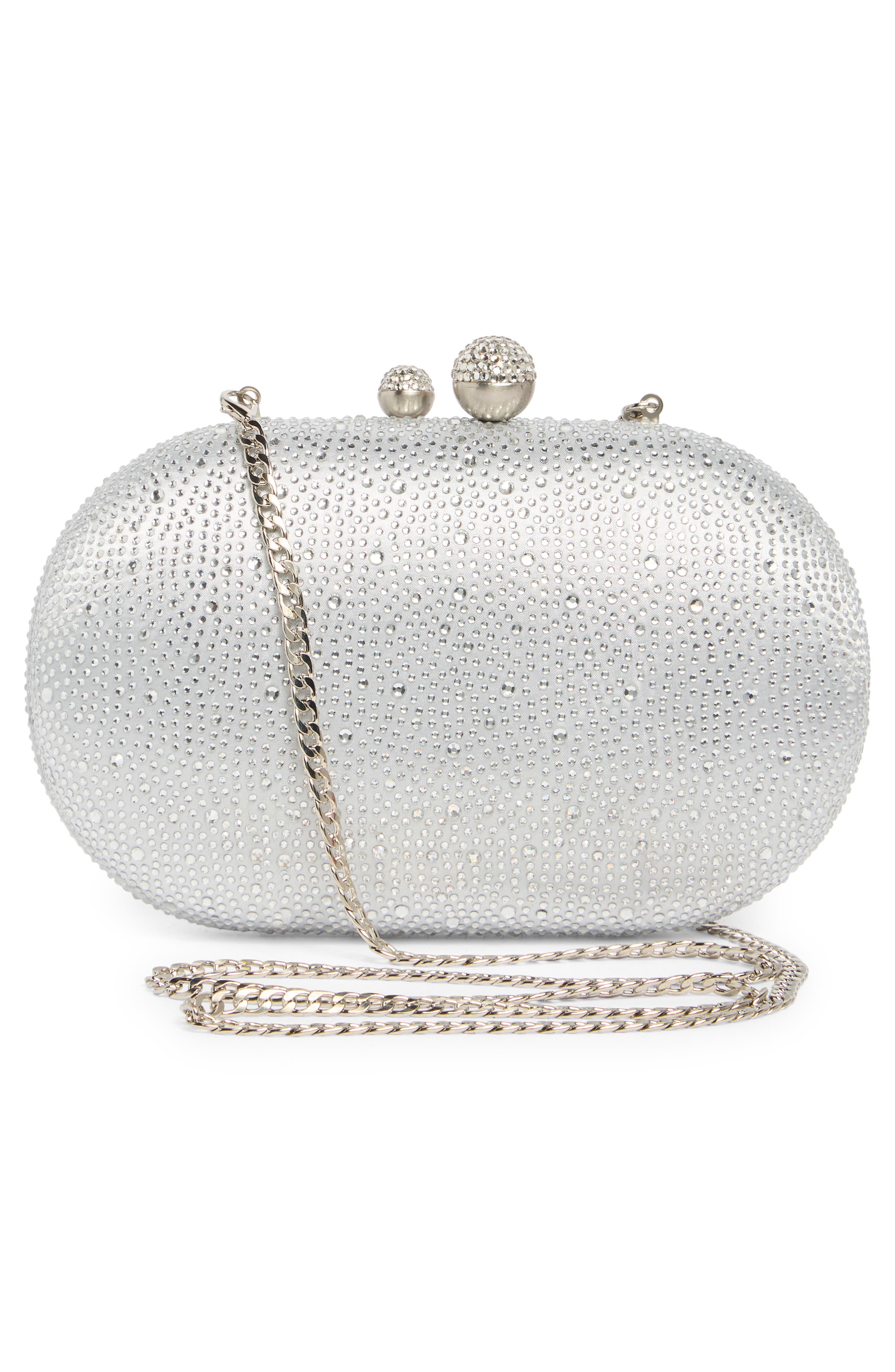 Olga Berg Bentley Hotfix Clutch, Alternate, color, 