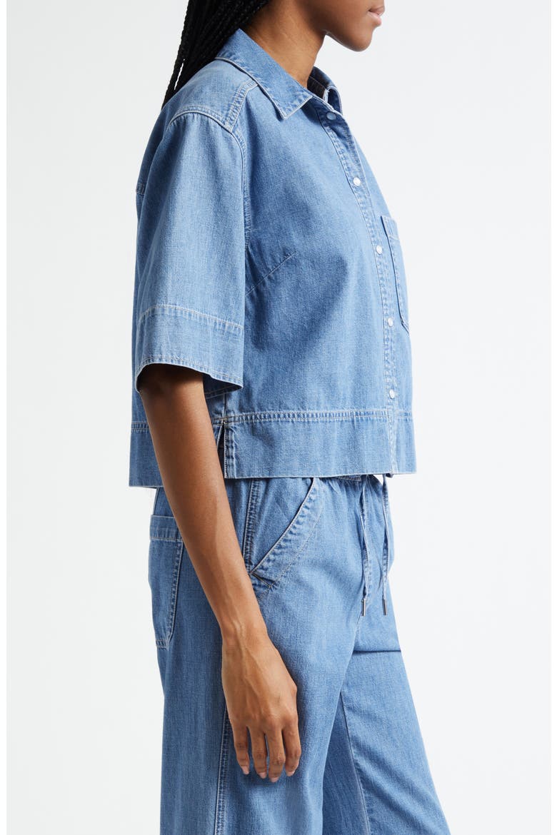 Spruce Denim Shirt, Alternate, color, AMETHYST FROST