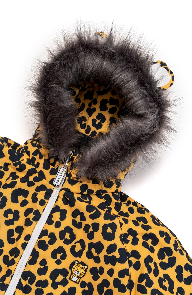 Roarsome Dash the Leopard Ski Suit, Alternate, color, Yellow/Black