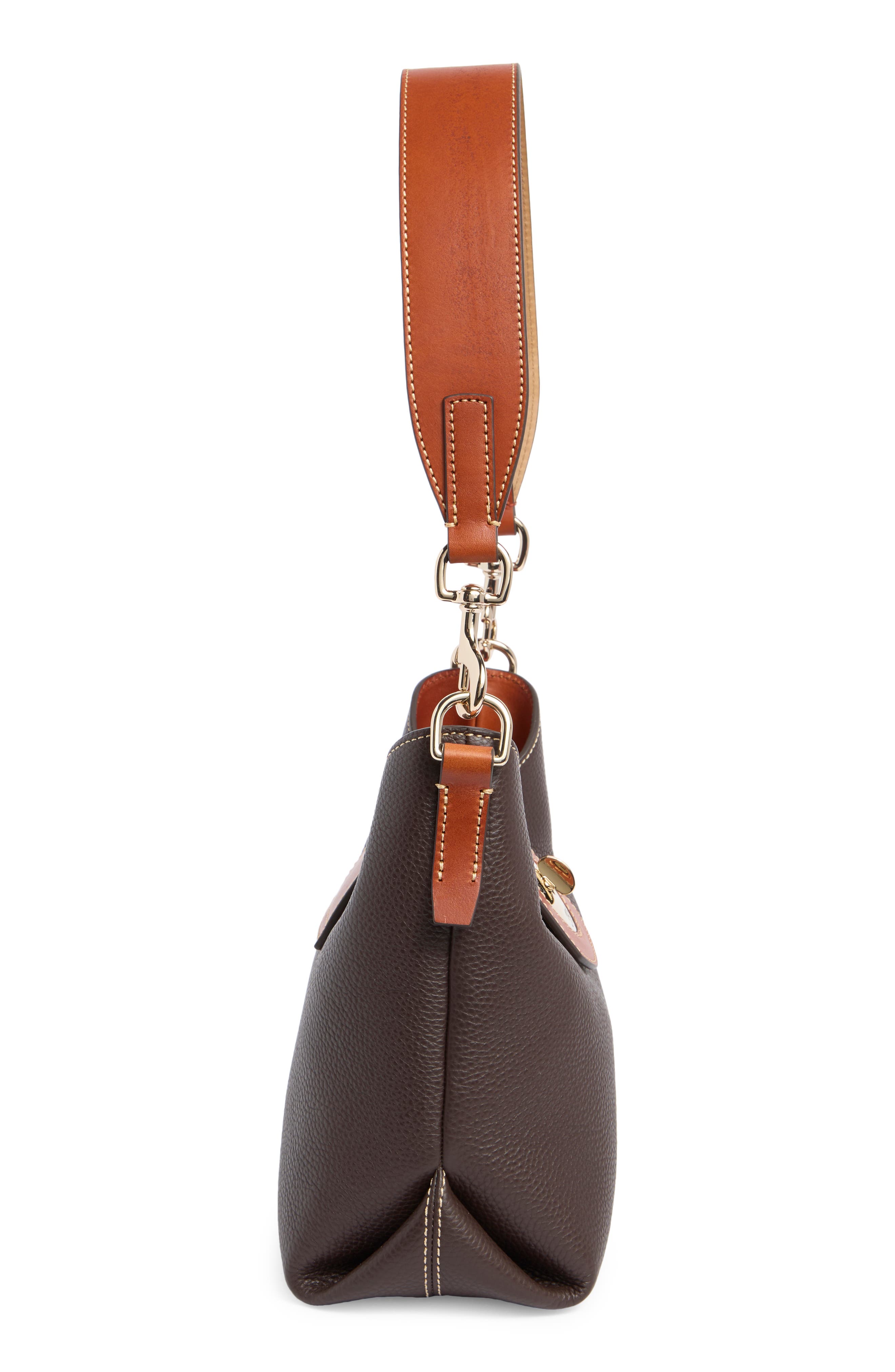 Dooney & Bourke Pebbled Leather Turnlock Sac 22 Bag, Alternate, color, 