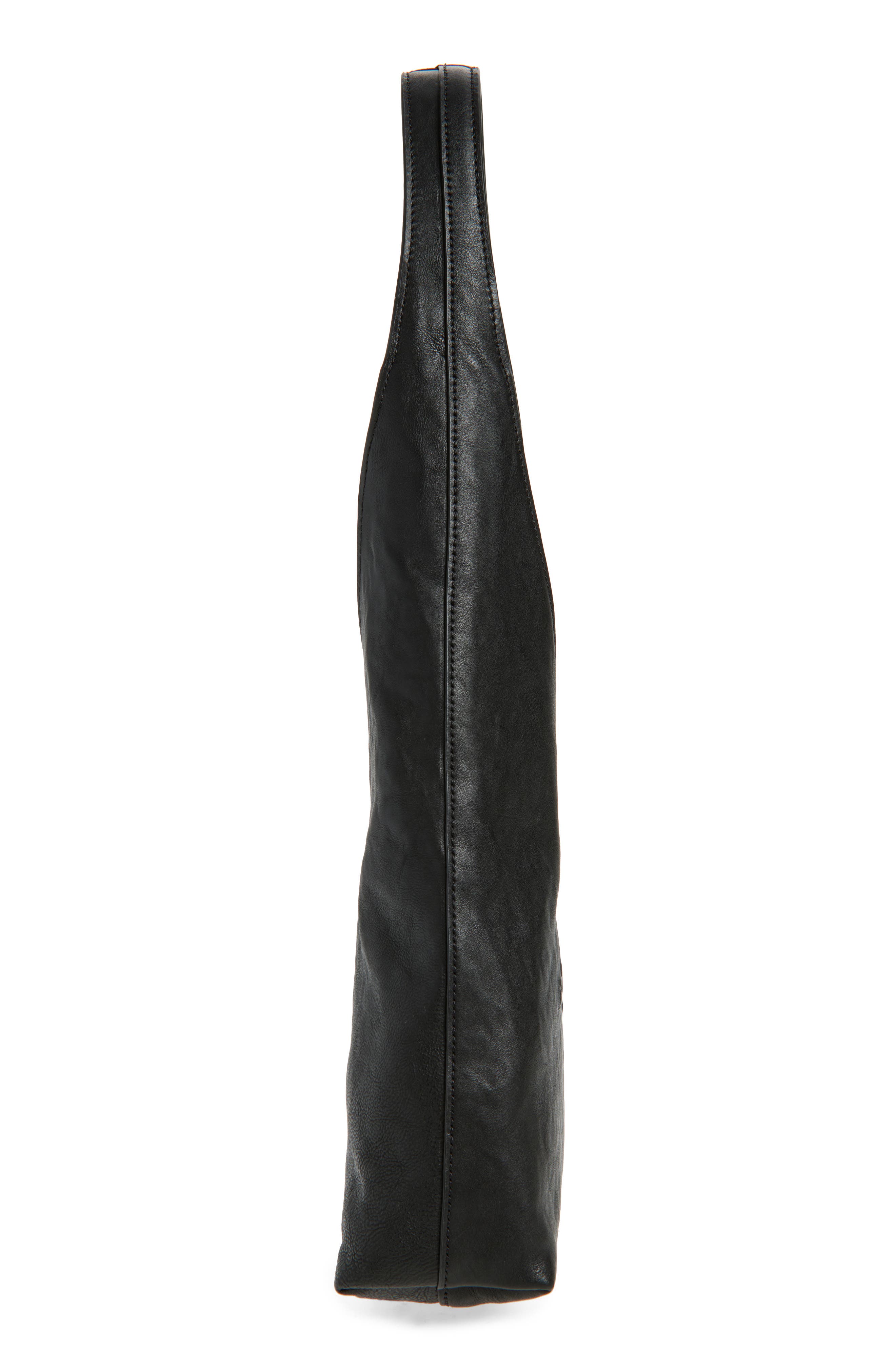 Alexander Wang Small Pike Leather Hobo Bag, Alternate, color, Black
