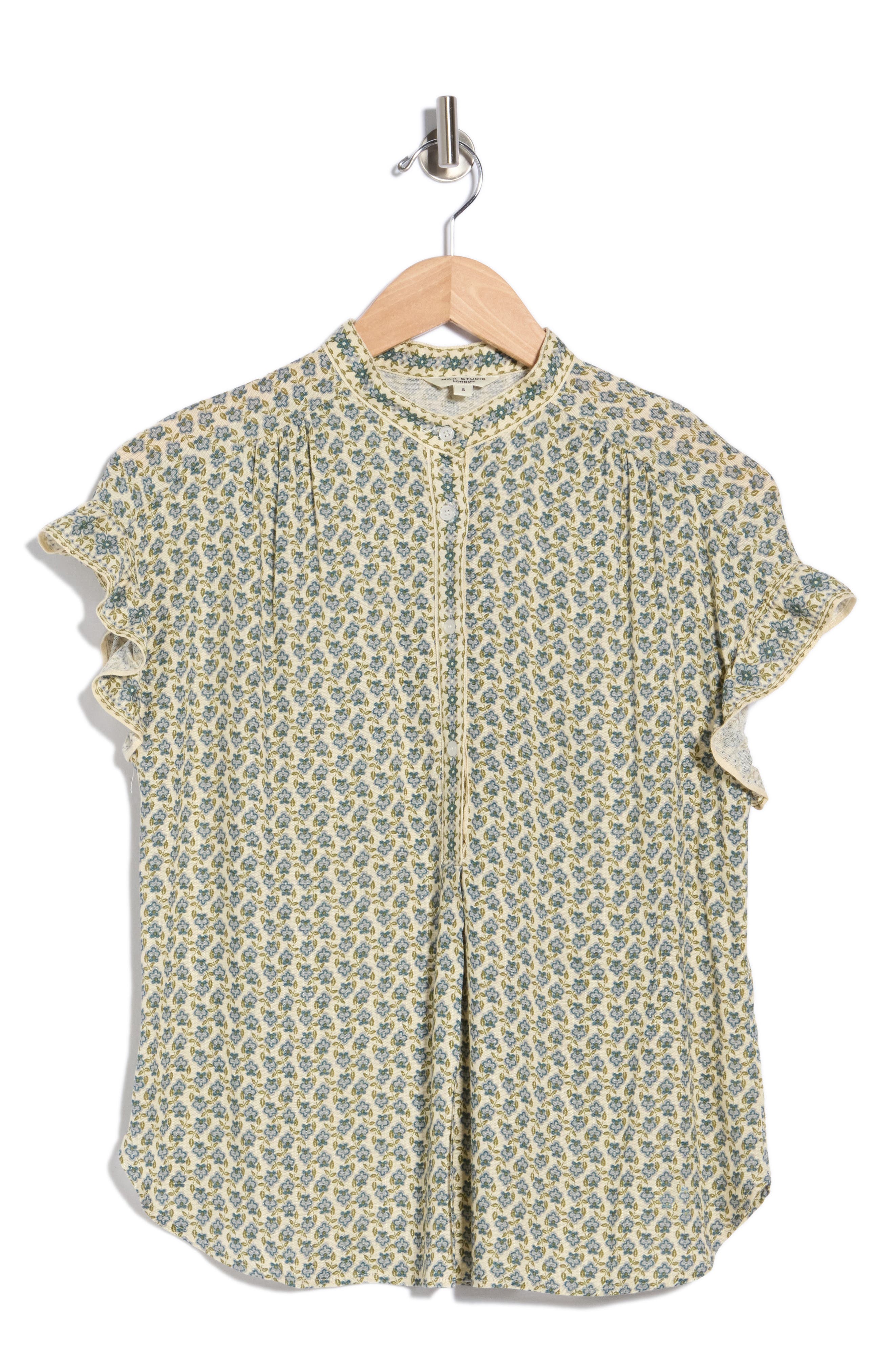 IVORY/ TEAL CUTIE FLORAL