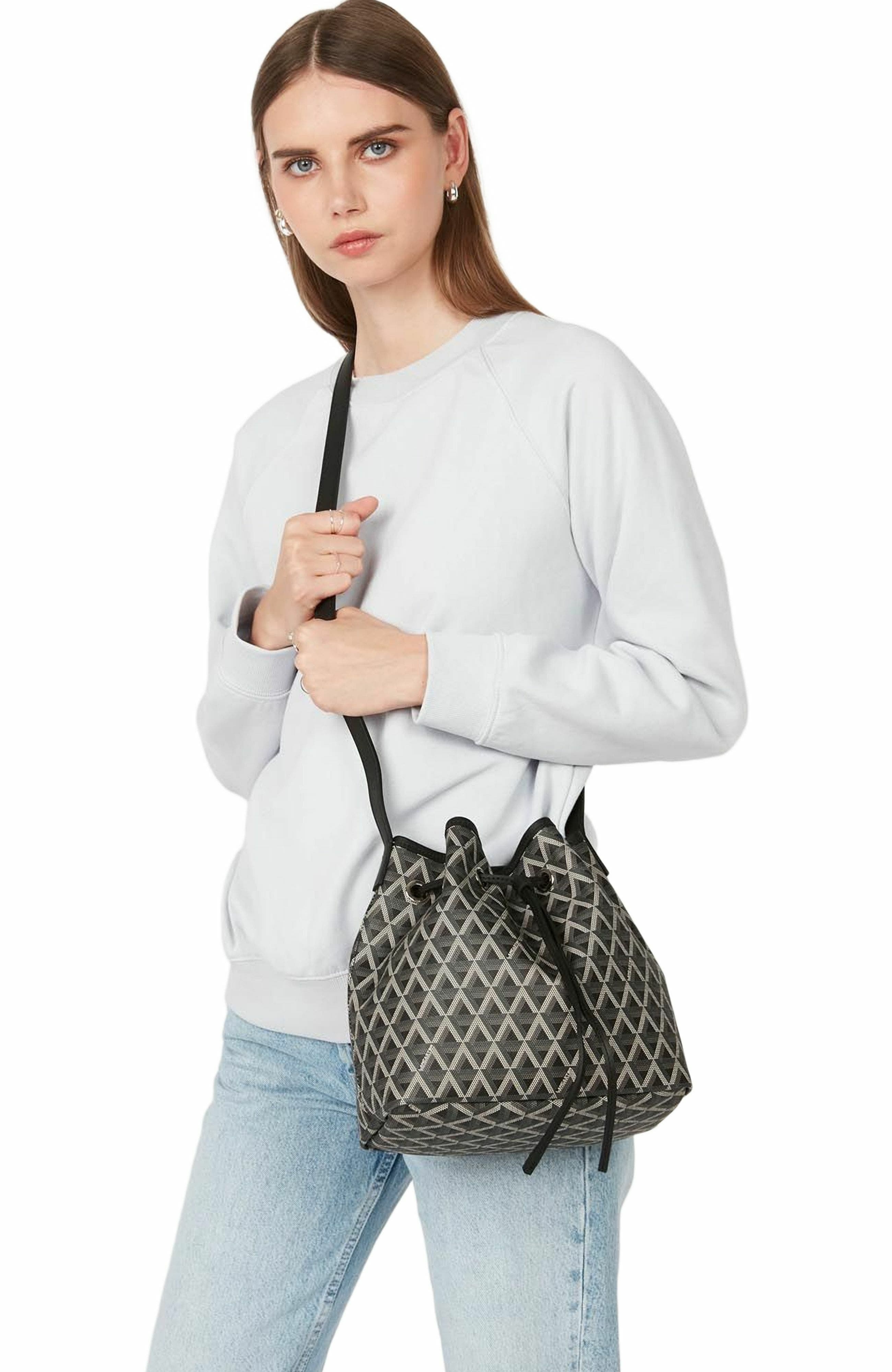 Lancaster Drawstring Bucket Bag Ikon, Alternate, color, 