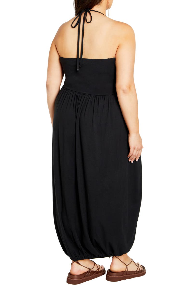 halter neck blue maxi dress Liana Blue Porcelain Print Halter-Neck Maxi Dress – Club L London