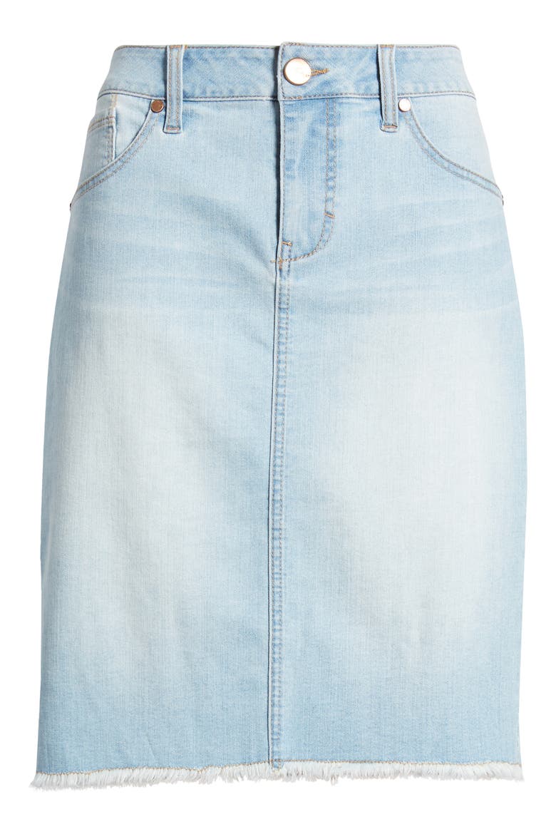 Frayed Denim Skirt, Main, color, COLETTE
