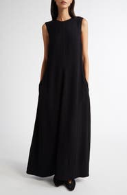 TOTEME Woven Stripe Sleeveless A-Line Dress