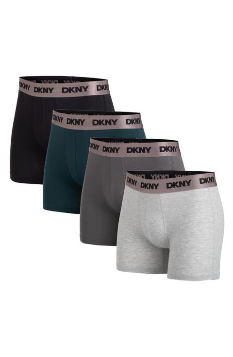Cotton Stretch Pack of 4 Boxer Briefs