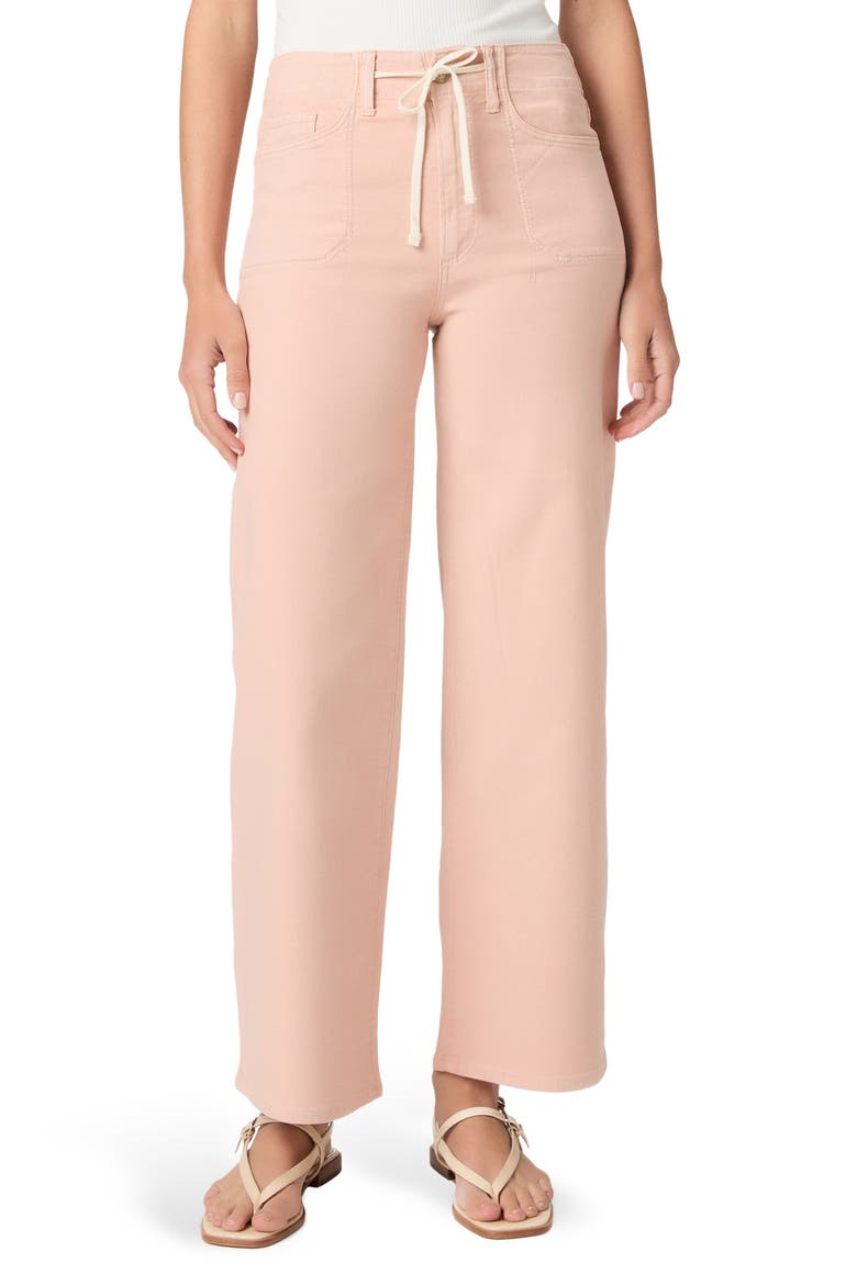 Ari Drawstring High Waist Wide Leg Pants, Main, color, VINTAGE PEACH