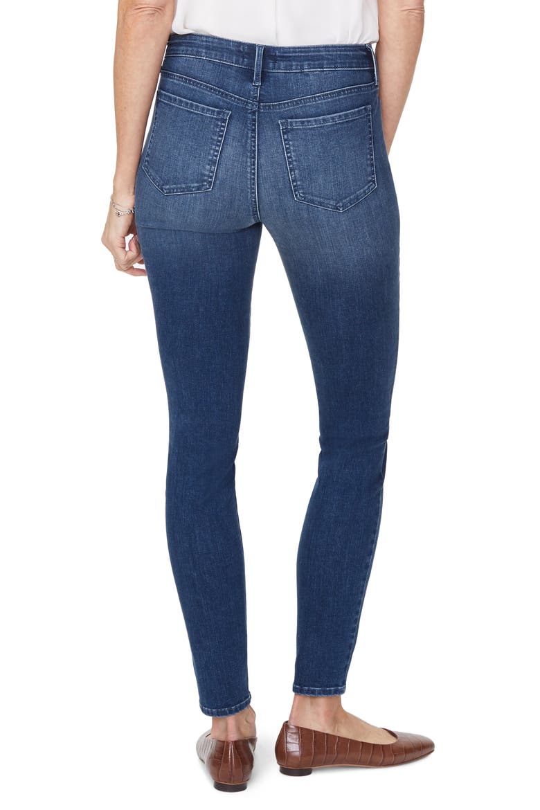 Ami Mock Button Fly Skinny Jeans, Alternate, color, SOLANA